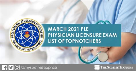 march 2021 ple results|Physician Board Exam Result March 2021 – PLE Top Performing .